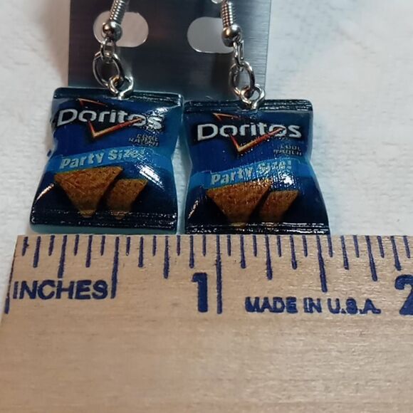 Ranch corn chip earrings - Picture 1 of 4